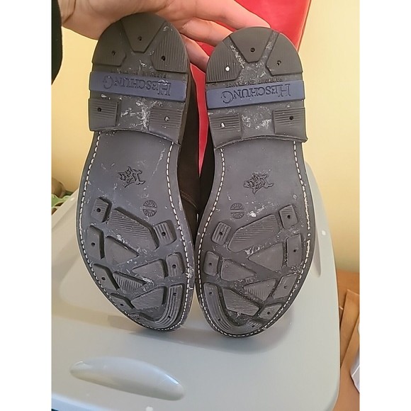 EUC $650 Heschung Dk Brown Suede Desert Chukka Dress Boots Mens Size 11 44 9.5 - Picture 8 of 10